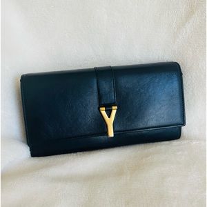 Authentic EUC Yves Saint Laurent Long Wallet.